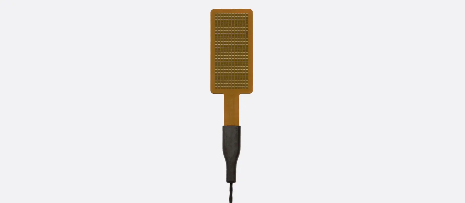 FHF06 high-temperature foil heat flux sensor with flexible all-polyimide design and integrated Type T thermocouple.