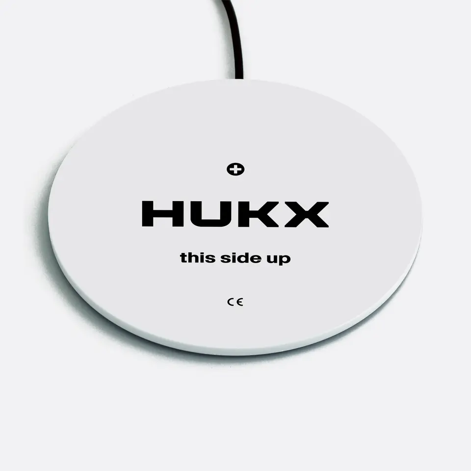 Top view of the HFP03 ultra-sensitive sensor showing its large sensing area and ceramics-plastic composite body.