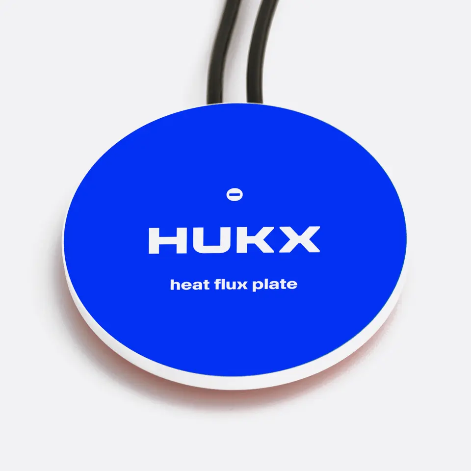 HFP01SC sensor head showing the ceramics-plastic composite body designed for high-accuracy soil heat flux measurement.