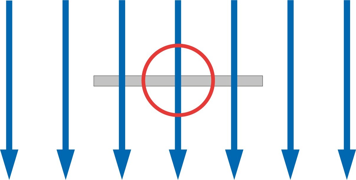 microscopic effect on a heat flux sensor: spreaders and thermal conductivity dependence